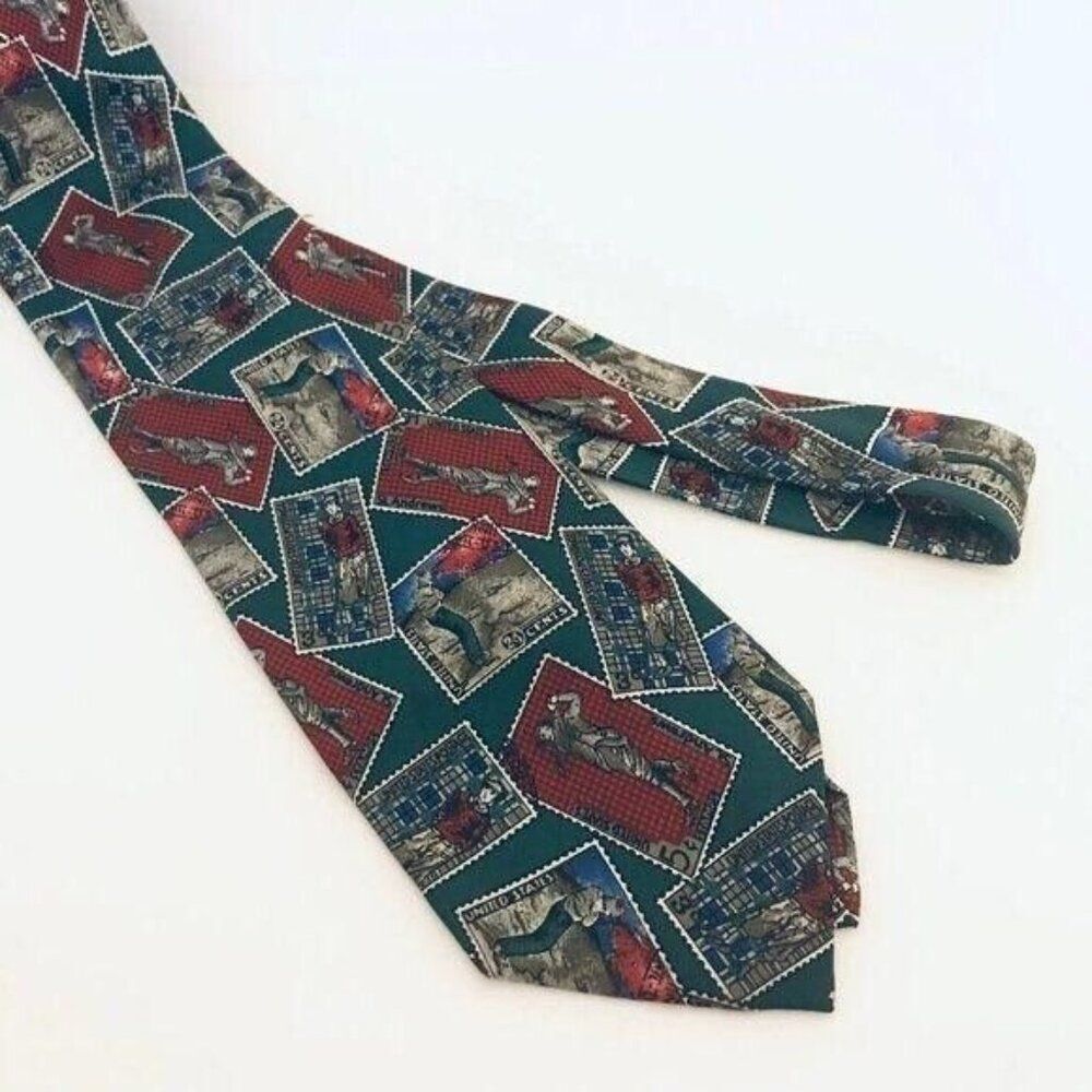 #1661 VTG FABIO FERRETTI, GOLF THEME NECKTIE 58 IN X 3.75 IN